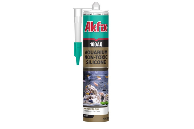 Силікон акваріумний Akfix 100AQ прозорий 280мл / 340гр
