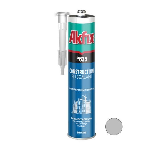 Поліуретановий герметик (стро) Akfix P635 сірий 310 мл/410 гр