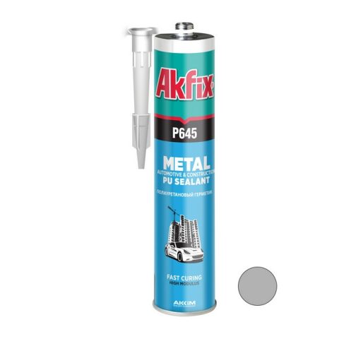 Поліуретановий герметик (авто) Akfix P645 сірий 310 мл/400 гр